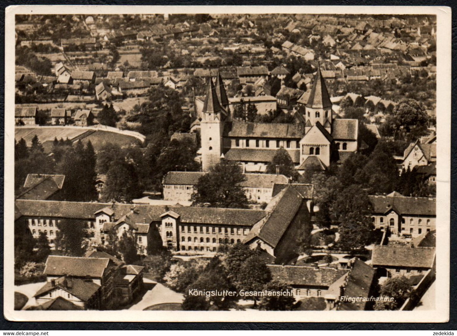 F2313 - Königslutter - Luftbild Luftaufnahme - Conrad - Feldpost 2. WK WW