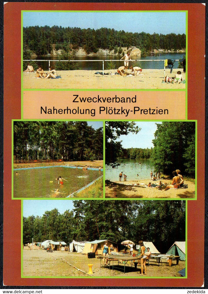 F3509 - Kreis Schöneneck Plötzky Pretzien Zeltplatz - Bild und Heimat Reichenbach