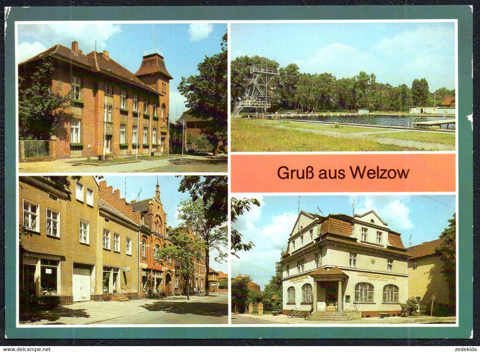 F8483 - Welzow - Freibad Sparkasse - Bild und Heimat Reichenbach