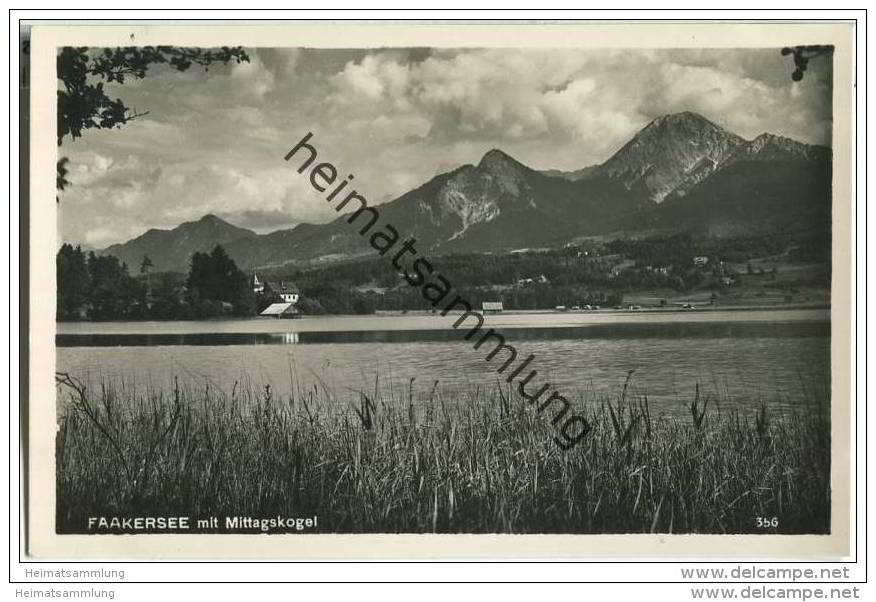 Faakersee - Mittagskogel - Foto-AK