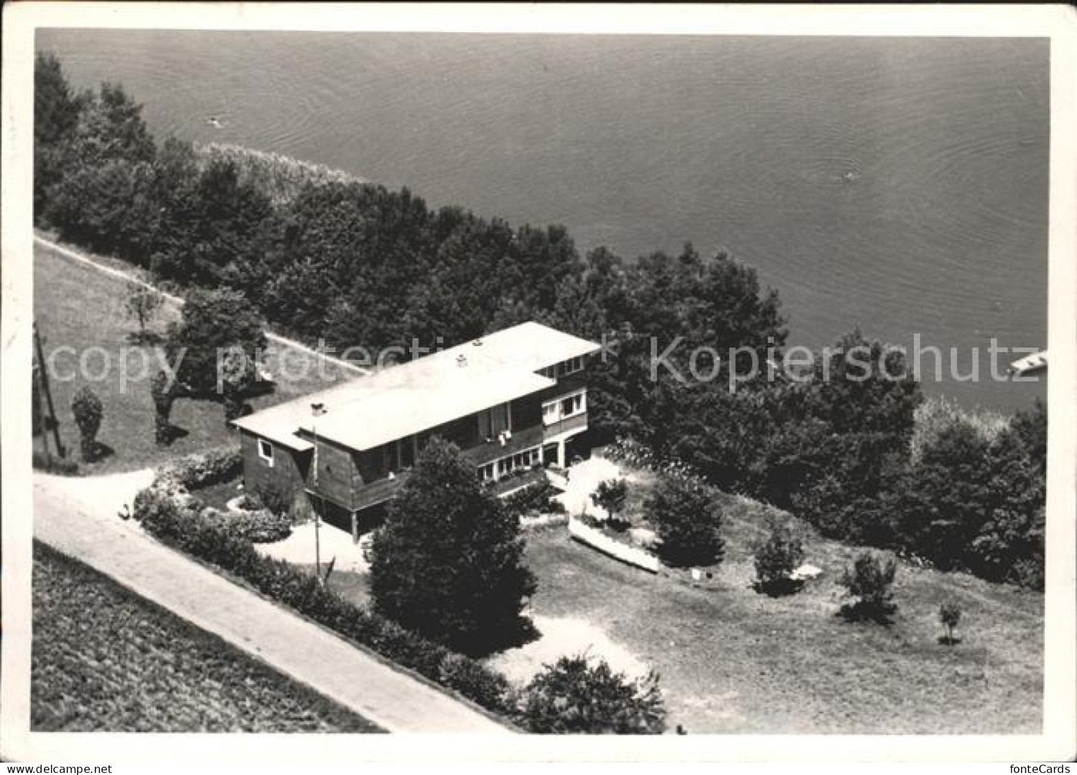 Faellanden Fliegeraufnahme Jugendherberge Greifensee