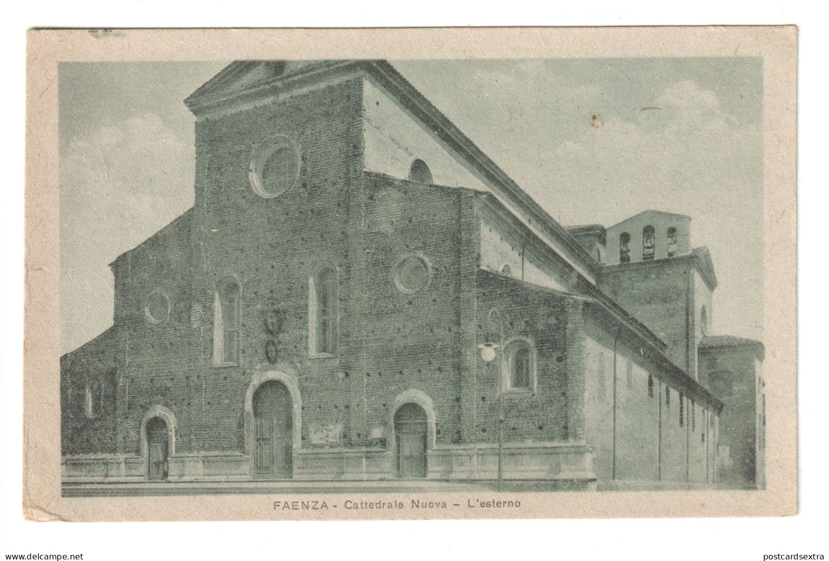 Faenza - Cattedrale Nuova, L'esterno - old Italy postcard