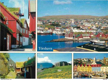 Carte Postale - Îles Féroé - Tórshavn - Multivues - Tinganes Tórshavn Á Kamarinum Kirkjubøur Vágsbotnur - Streymoy - CPM