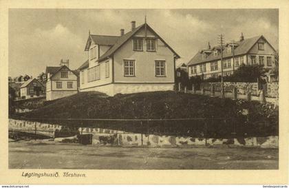 denmark, Faroe Islands, TORSHAVN, Løgtingshusið, Parliament (1930s) Postcard