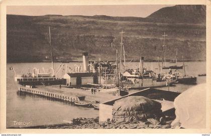 Féroé (îles) - Tvoroyri, embarcadère, port.