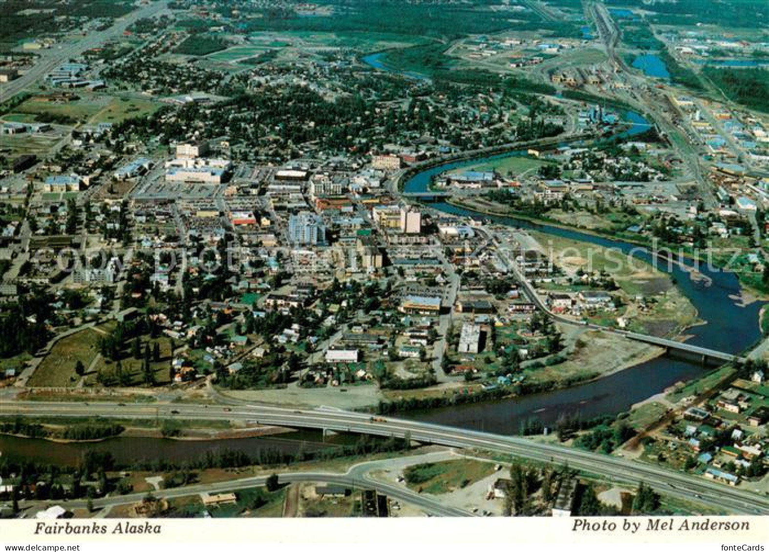 Fairbanks Alaska Aerial view