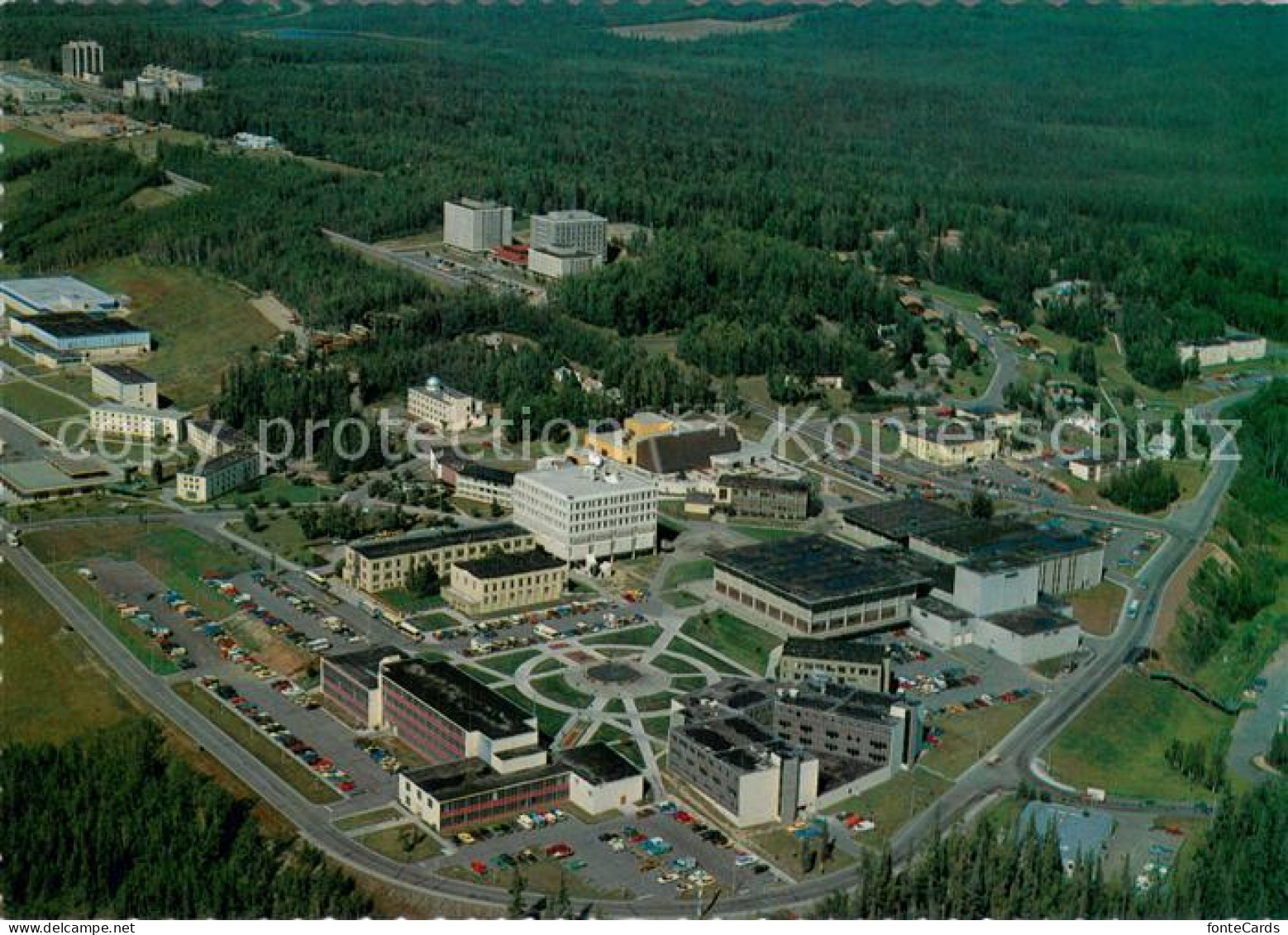 Fairbanks Alaska University of Alaska Air view