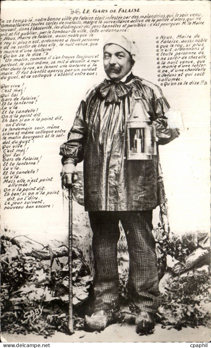 Falaise CPSM le gars de Falaise Folklore Costume