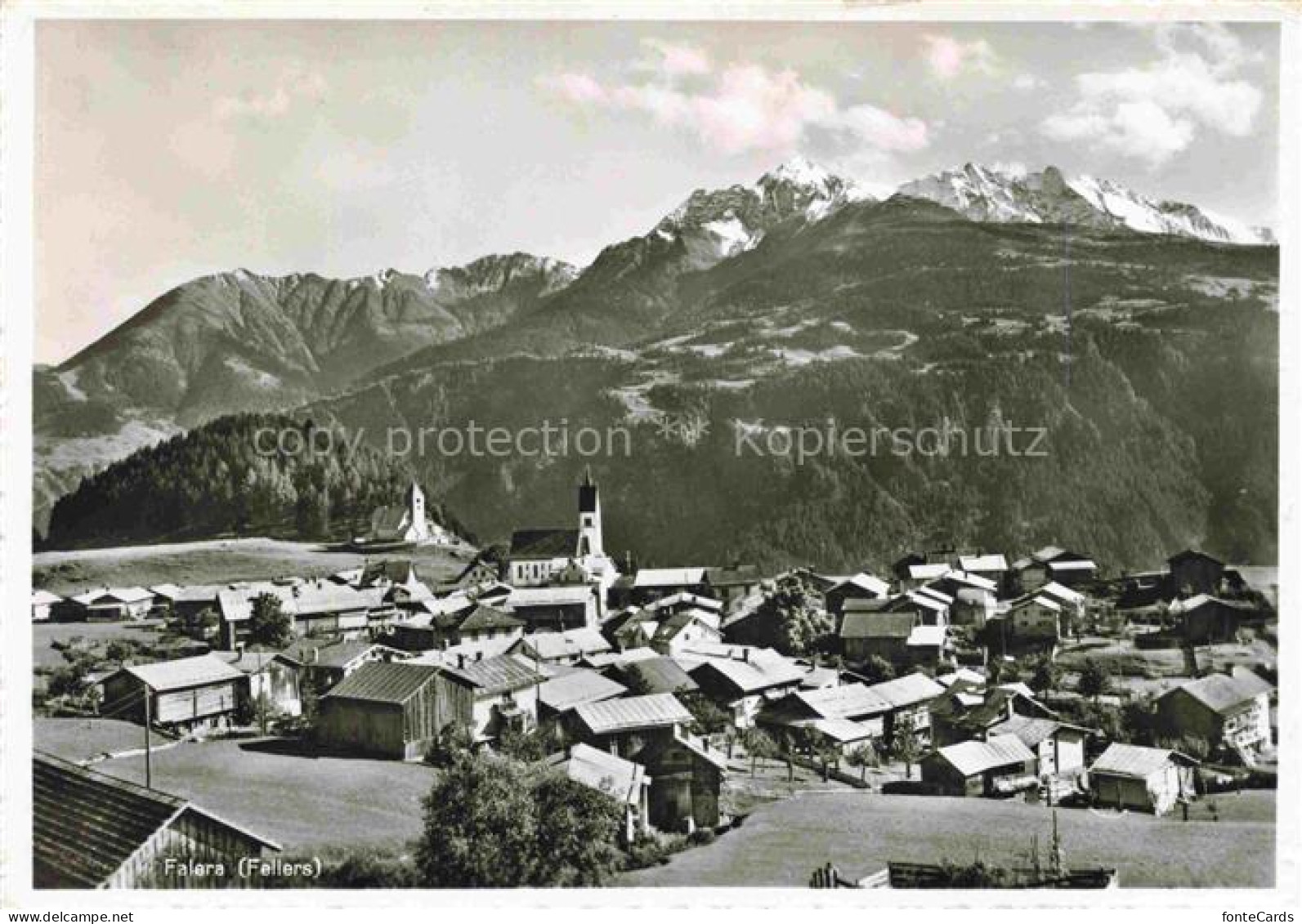 Falera Fellers Surselva GR Ortsansicht