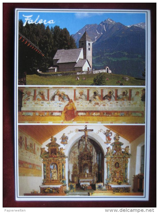 Falera (GR) - Mehrbildkarte "alte Kirche S. Remigius"