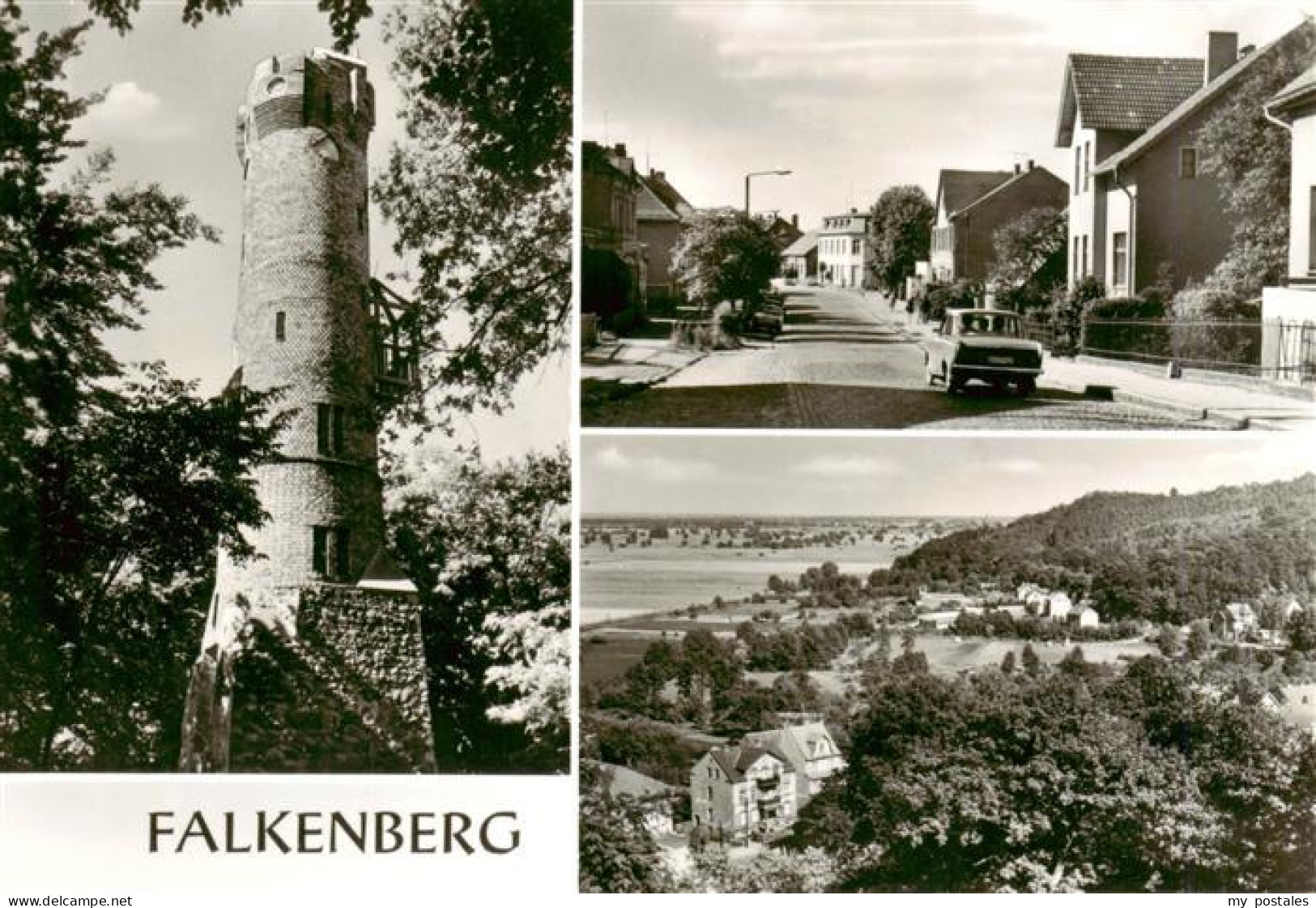Falkenberg Mark Aussichtsturm Strassenpartie Panorama