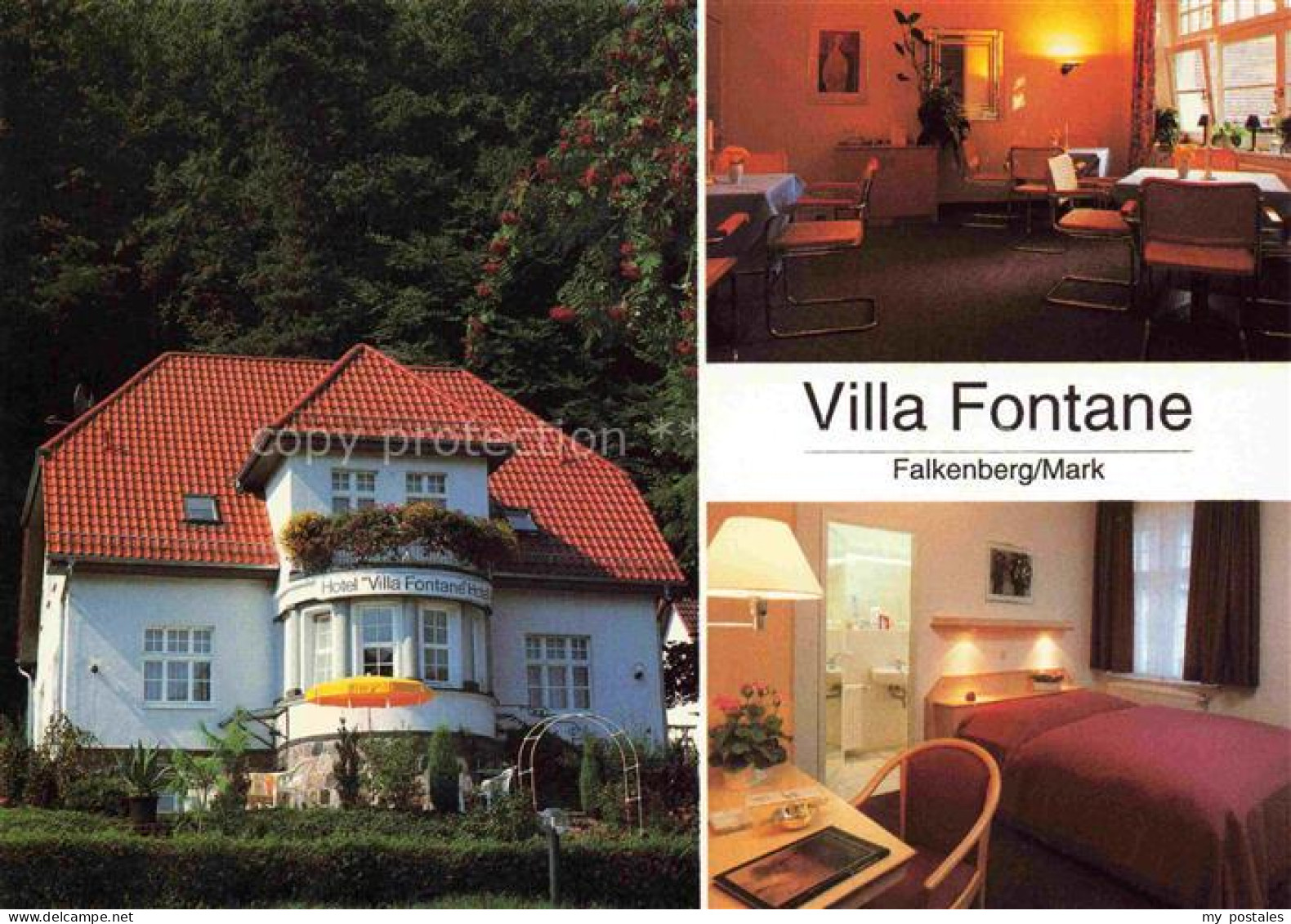 Falkenberg Mark Brandenburg Hotel Villa Fontane Gastraum Fremdenzimmer