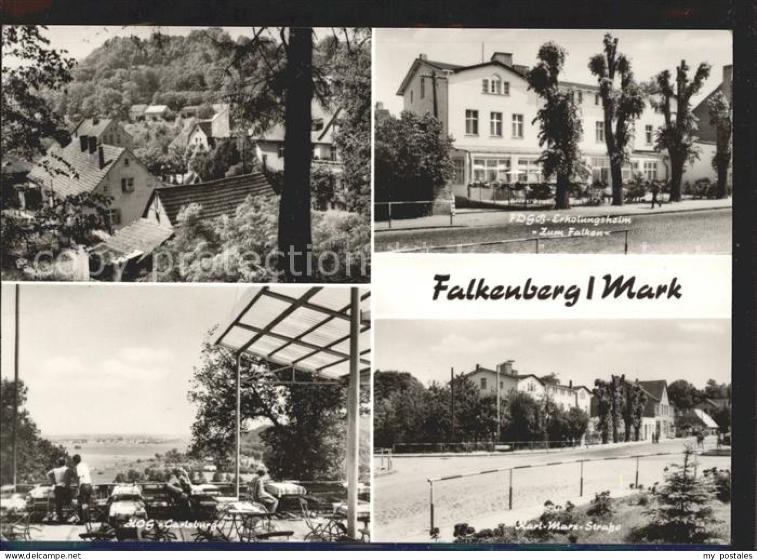 Falkenberg Mark FDGB Erholungsheim Zum Falken HOG Carlsburg Karl Marx Strasse