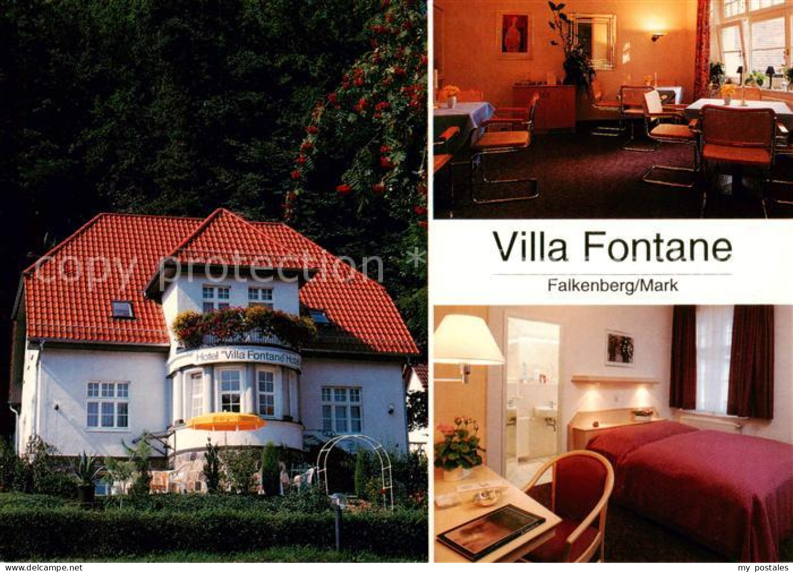 Falkenberg Mark Hotel Villa Fontane Gastraum Zimmer