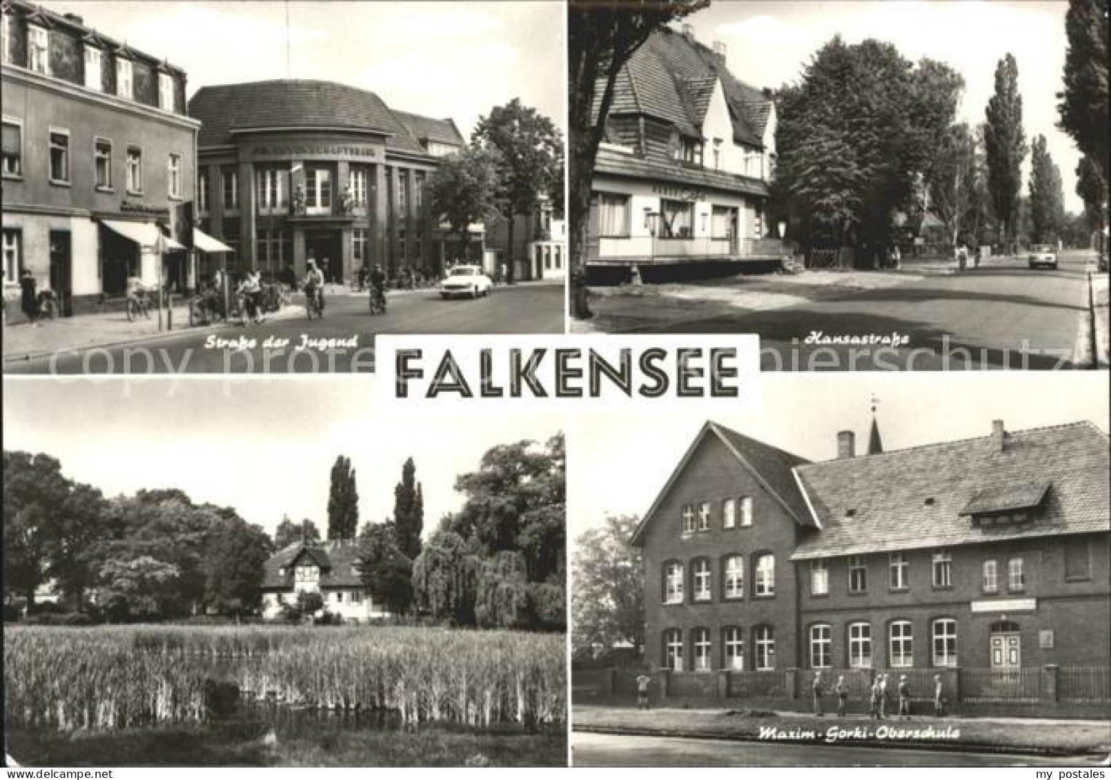 Falkensee Strasse der Jugend Hansastrasse Maxim Gorki Oberschule