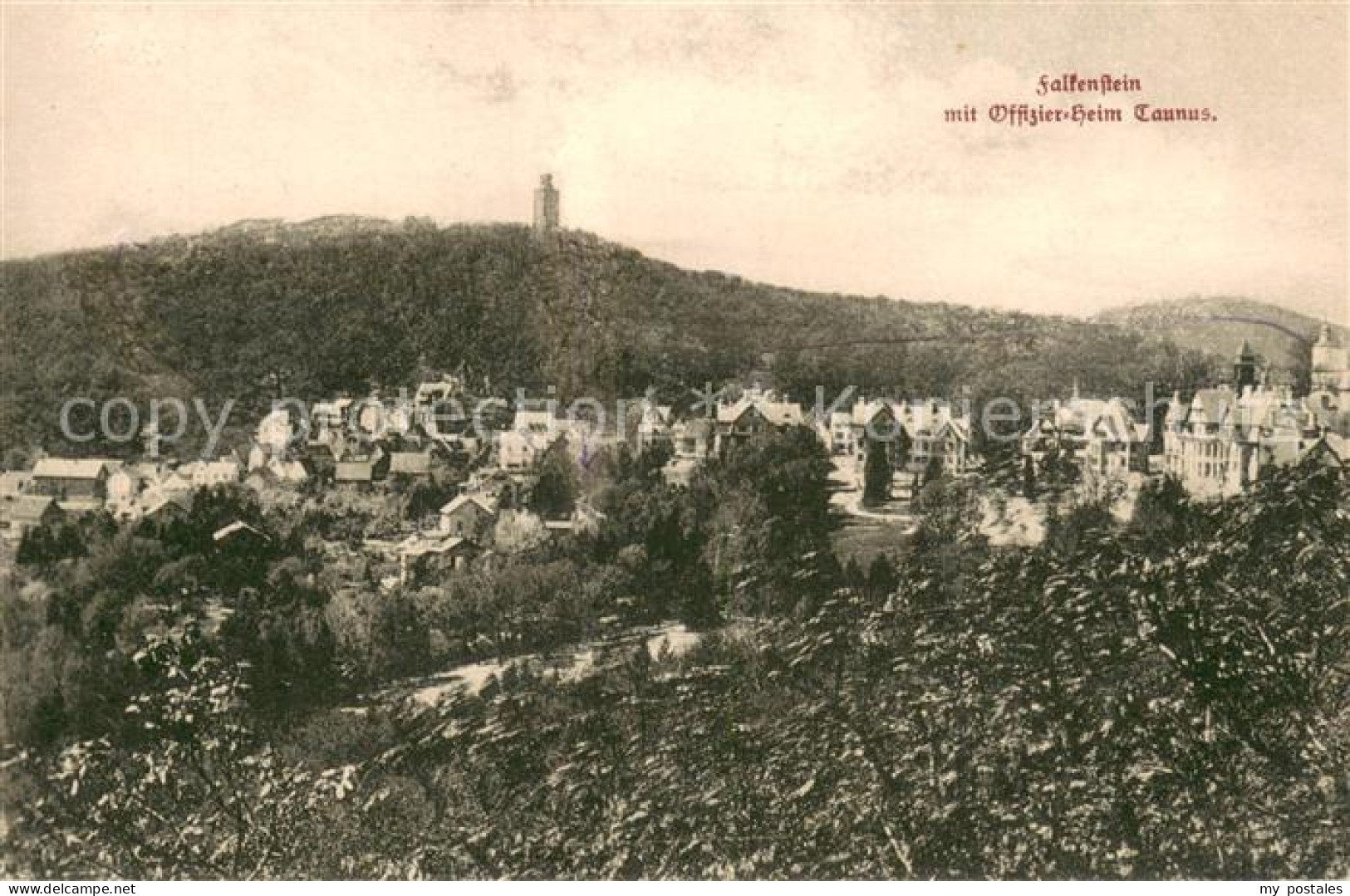 Falkenstein Taunus Teilansicht mit Offizierheim Taunus