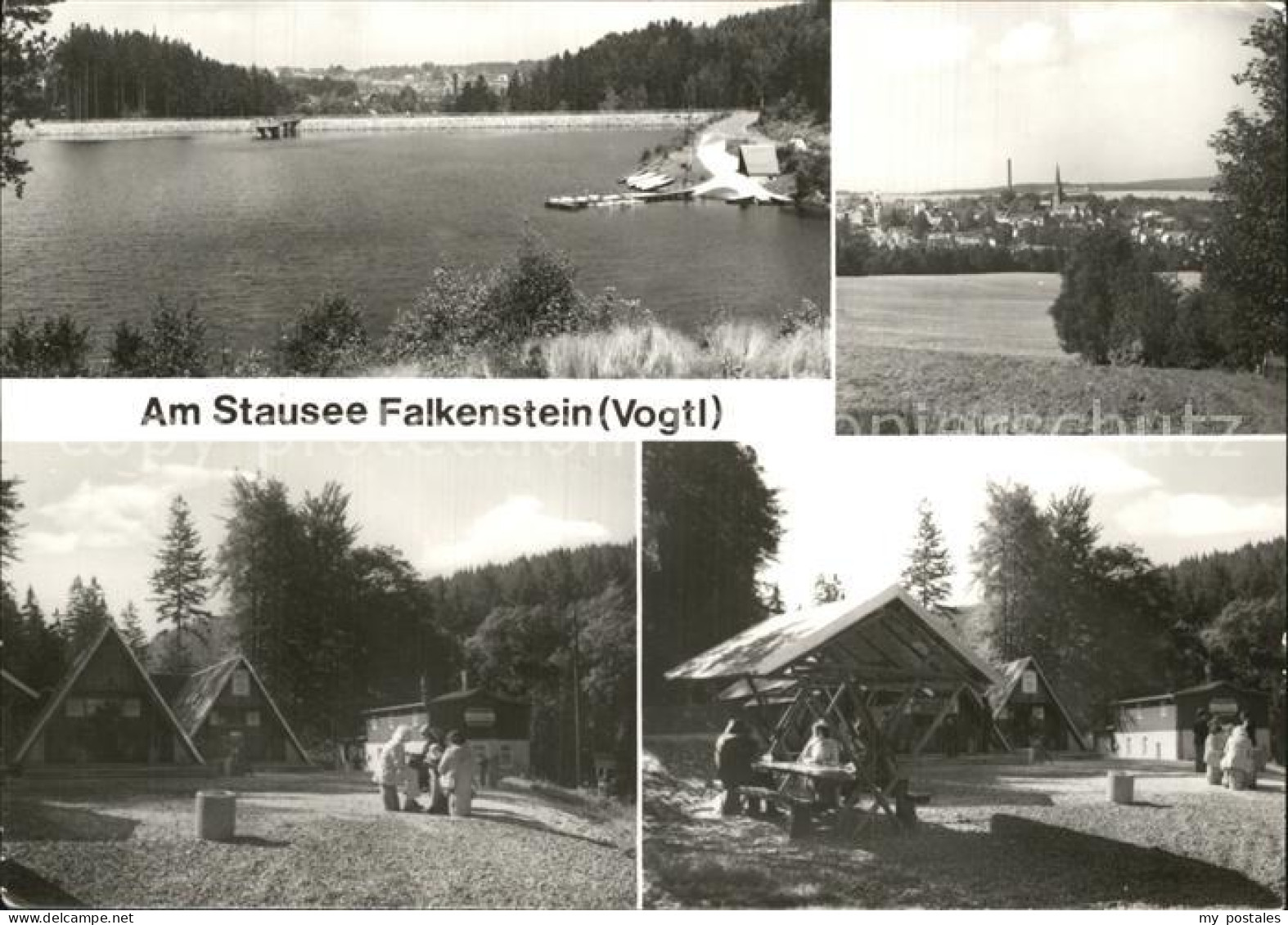 Falkenstein Vogtland Am Stausee Bungalows Grillplatz Panorama
