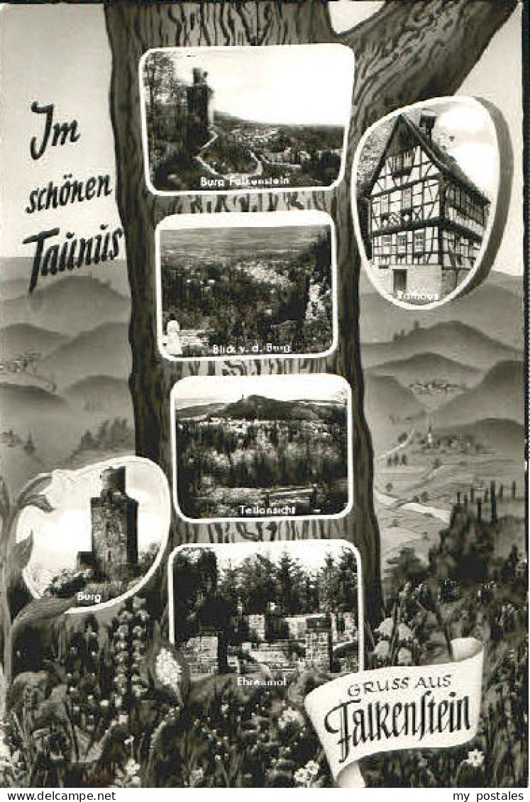 Falkenstein Vogtland Falkenstein Burg Rathaus Ehrenmal x 1961