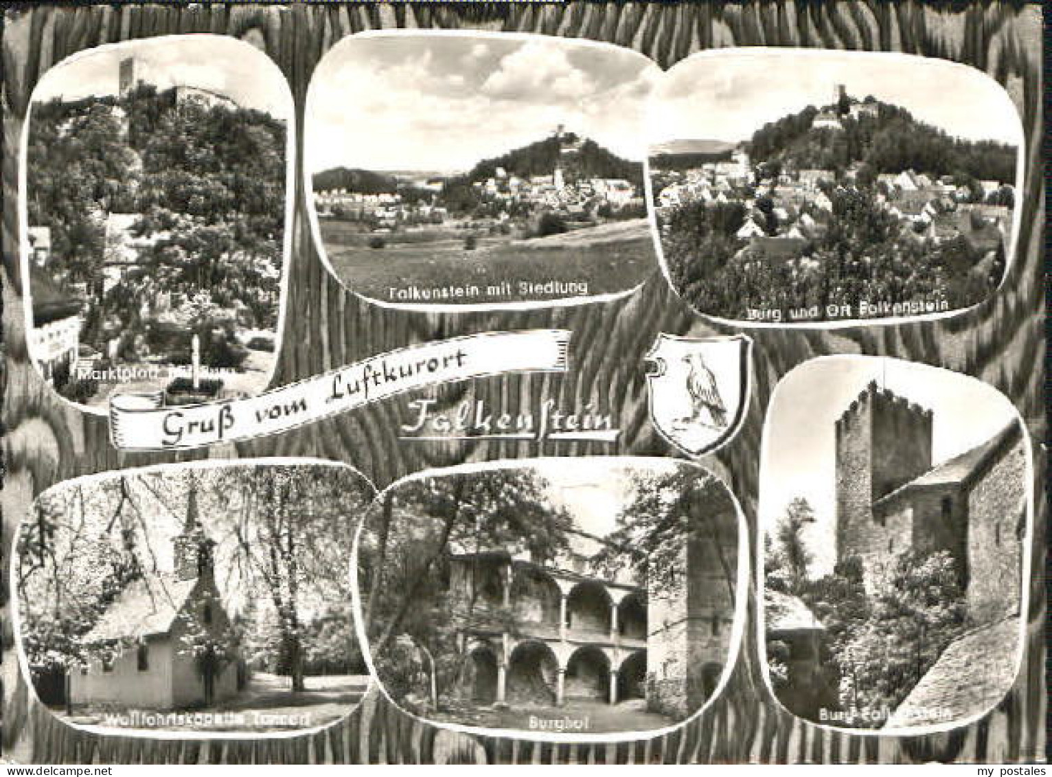 Falkenstein Vogtland Falkenstein Siedlung Burg Kapelle x 1962