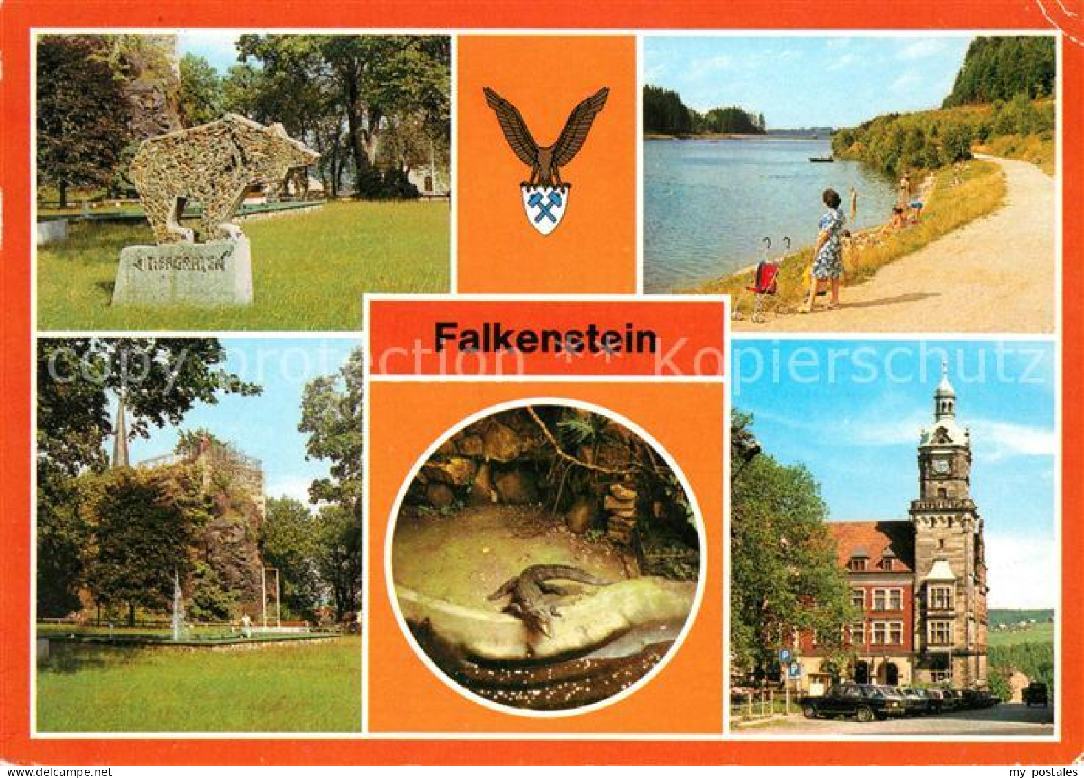 Falkenstein Vogtland Schlossfelsen Talsperre Rathaus Tierpark