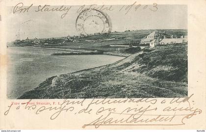 port stanley , iles malouines , falkland * view * 1903