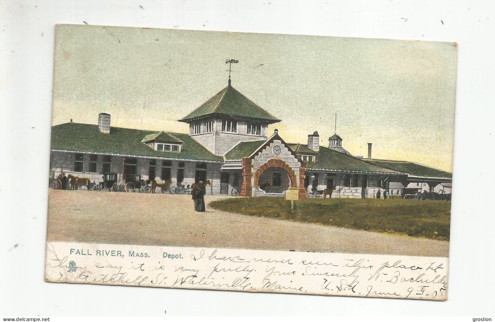 FALL RIVER MASS. DEPOT 1908
