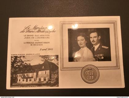 Luxembourg carte postale famille grand-ducale Adel royalty