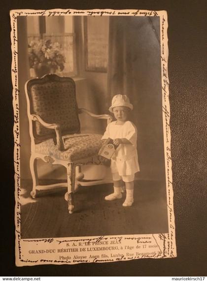 Luxembourg carte postale famille grand-ducale Adel royalty