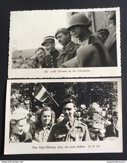 Luxembourg joli lot de 2 cartes postales de la famille Grand-Ducale Liberation Royalty (détail dans mon shop)