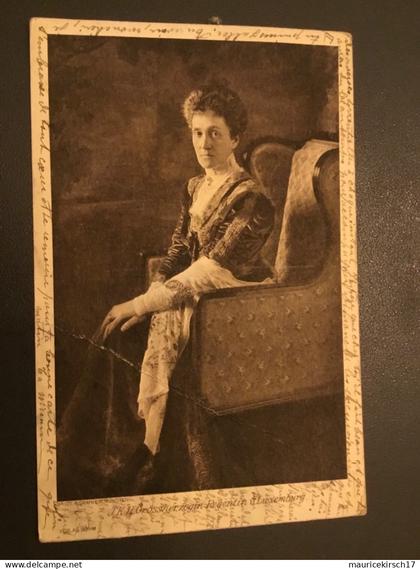Luxembourg carte postale famille grand-ducale Adel royalty