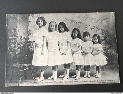 Luxembourg carte postale princesses Adel royalty