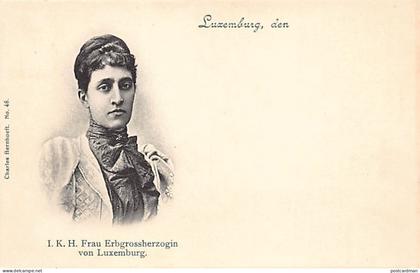 Luxembourg - Famille Grand-Ducale - I.K.H. Frau Erbgrossherzogin von Luxemburg - Maria Ana de Bragança - Ed. Charles Ber