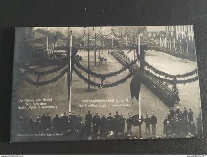 Luxembourg Leichenfeierlichkeiten Großherzog Guillaume Wilhelm Colmar-Berg 1912