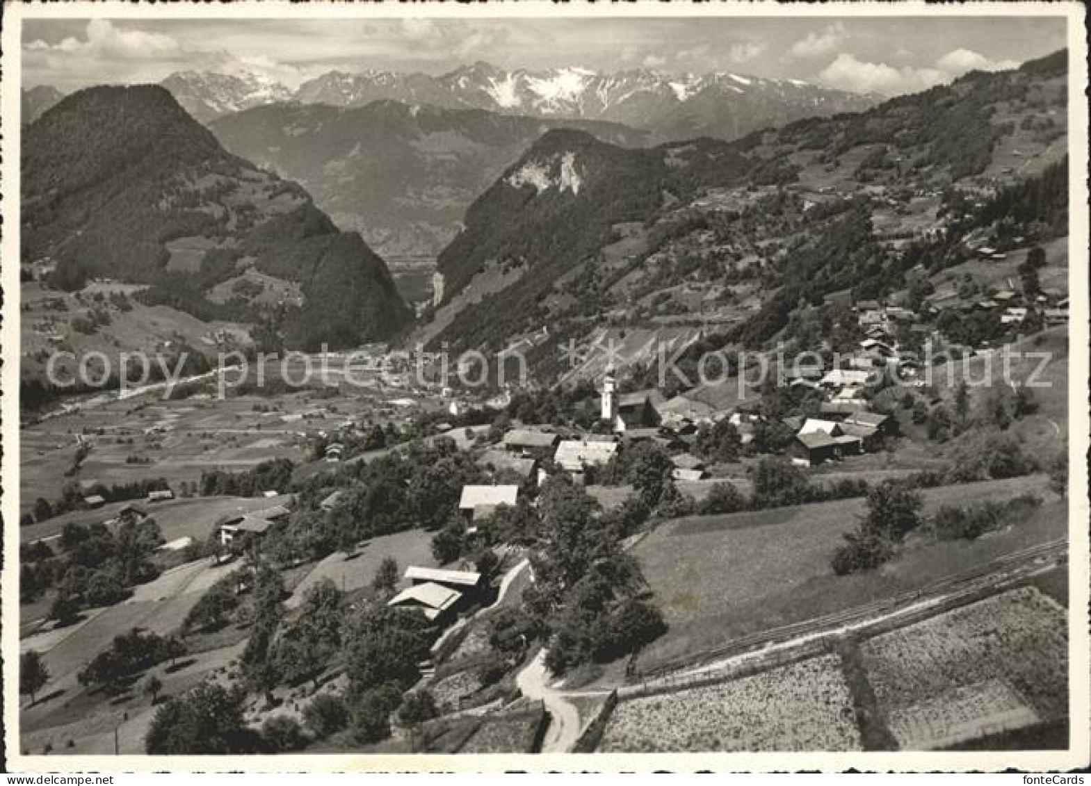 Fanas mit Klus Ringelspitze und Graue Hoerner