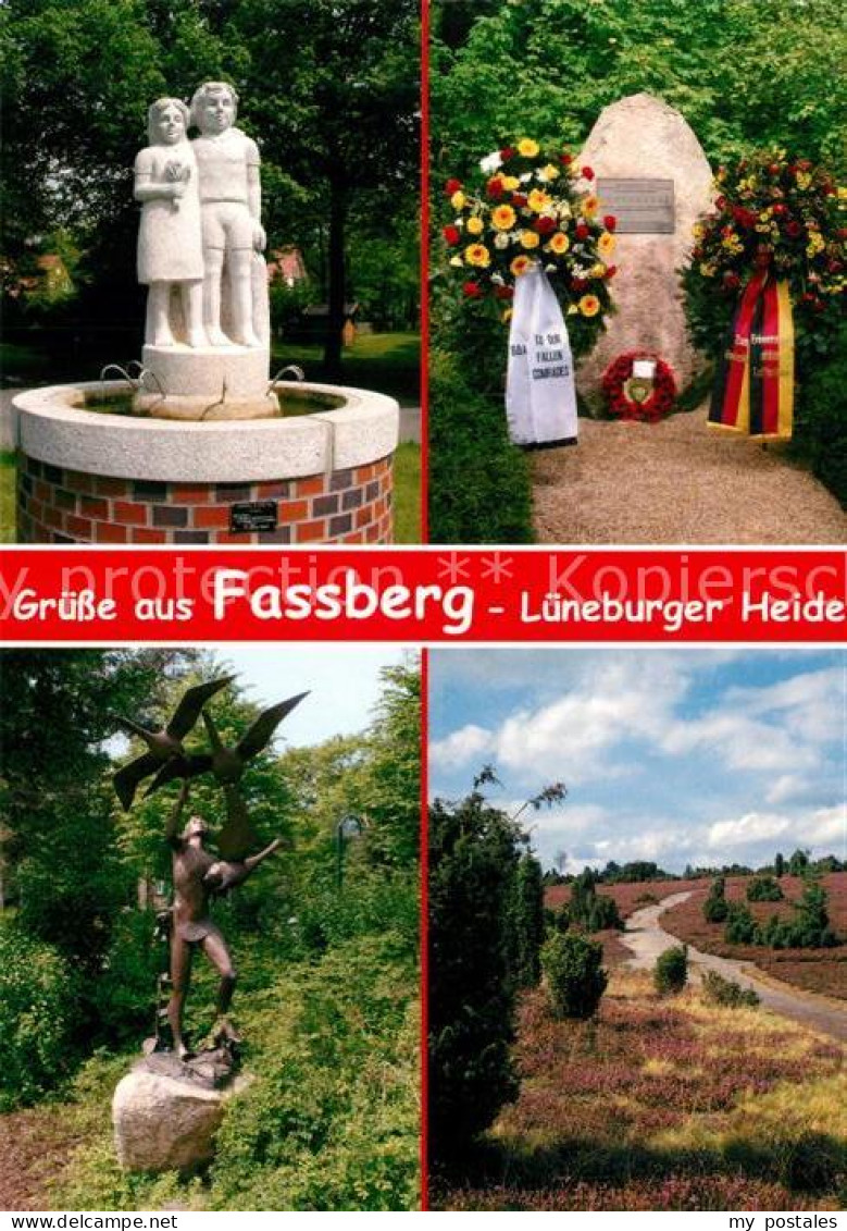 Fassberg Kriegerdenkmal Statuen