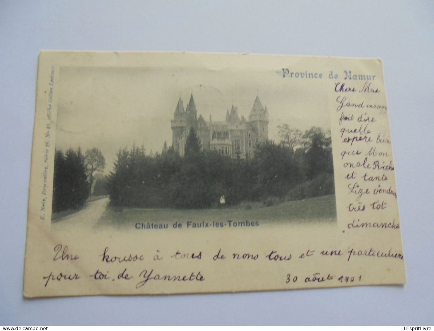 FAULX LES TOMBES Château Commune Gesves  Prov Namur  PK CPA Carte Postale Post Kaart