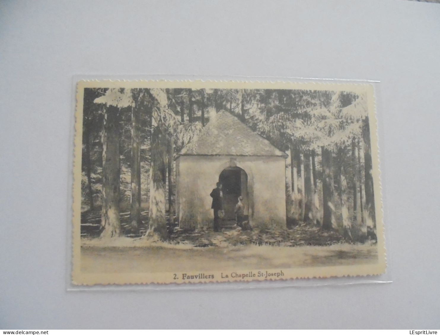 FAUVILLERS La Chapelle St Joseph Animée Carte Postale