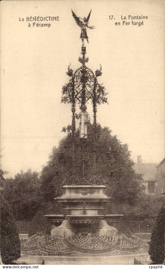 Fecamp - La Benedictine - La Fontaine en Fer Forge - CPA