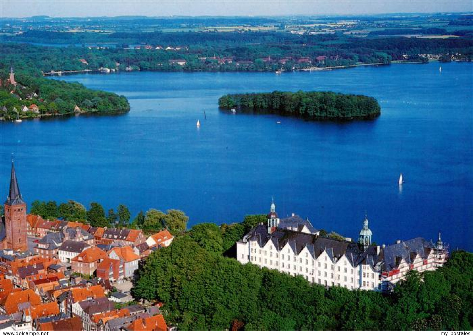Fegetasche PLoeN Schleswig-Holstein Schloss-Ploen Ploener-See Kirche Altstadt In