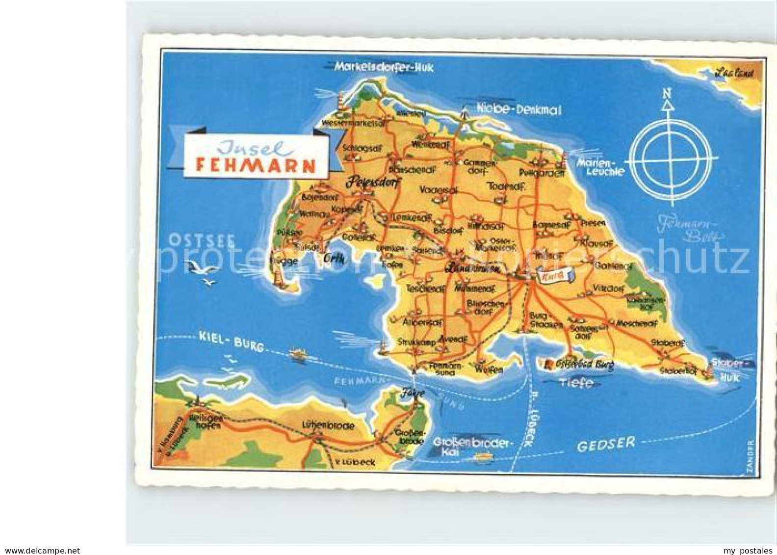 Fehmarn Inselkarte
