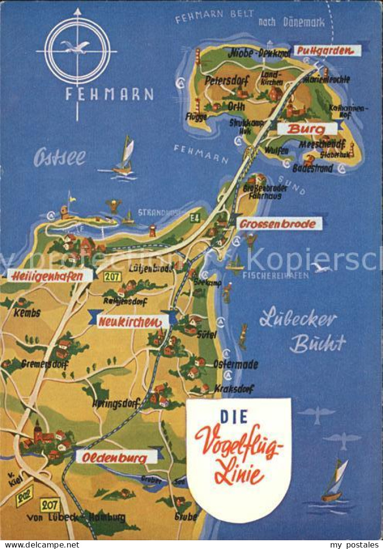Fehmarn Landkarte