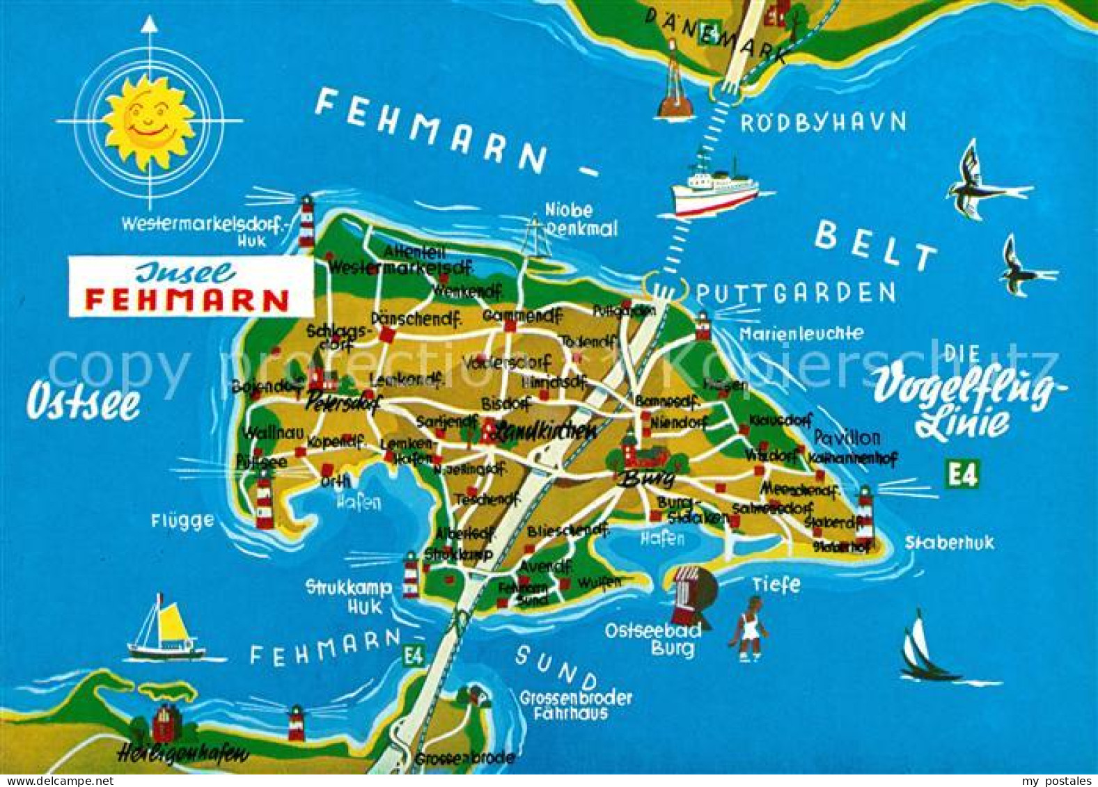 Fehmarn Landkarte