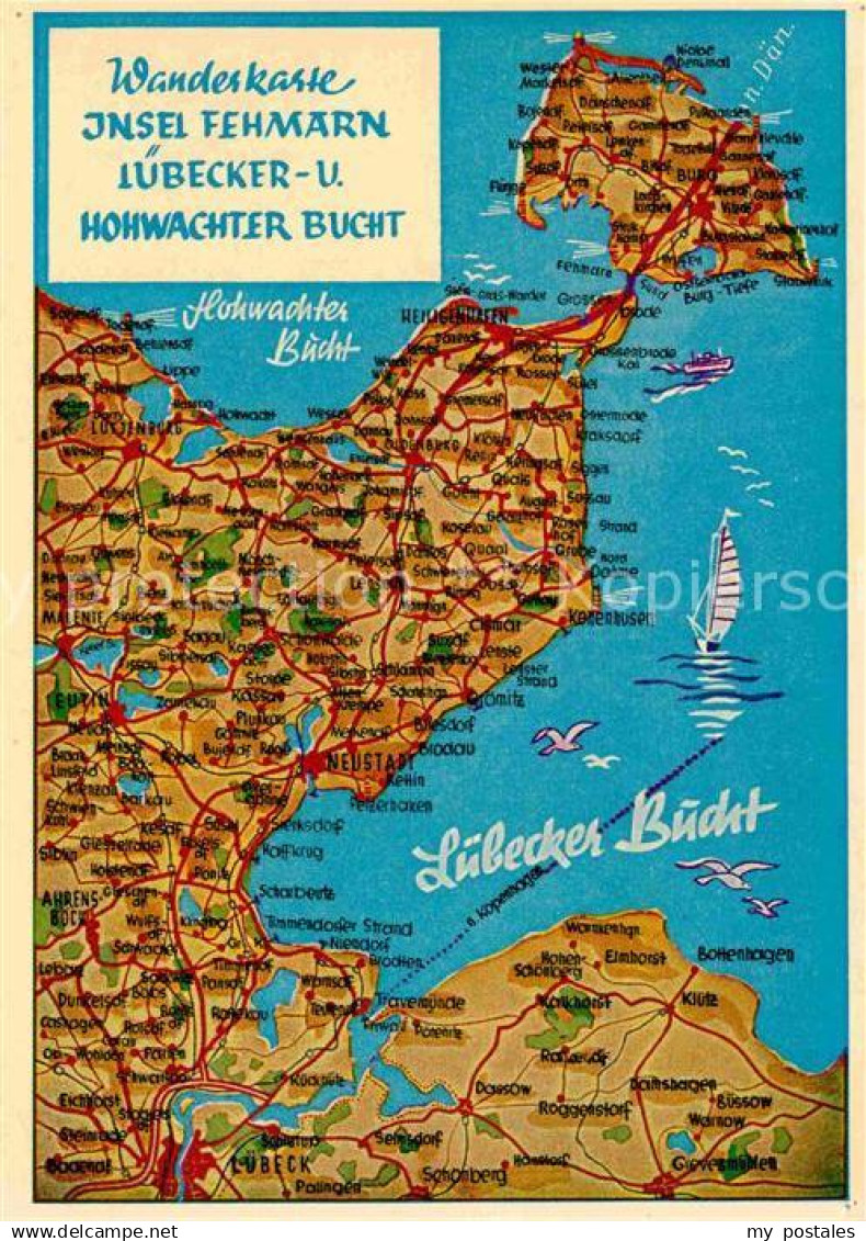 Fehmarn Wanderkarte