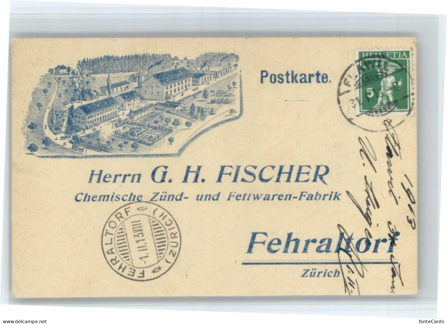 Fehraltorf Herrn G H Fischer Chemische Zuend Fettwaren Fabrik