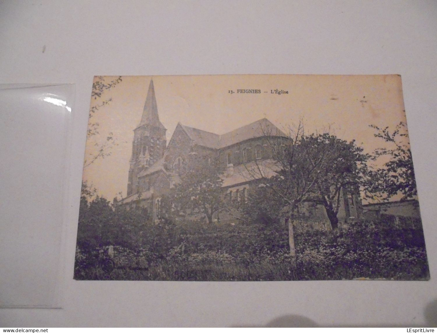 FEIGNIES L' Eglise Carte Postale Postcard AK CP PK