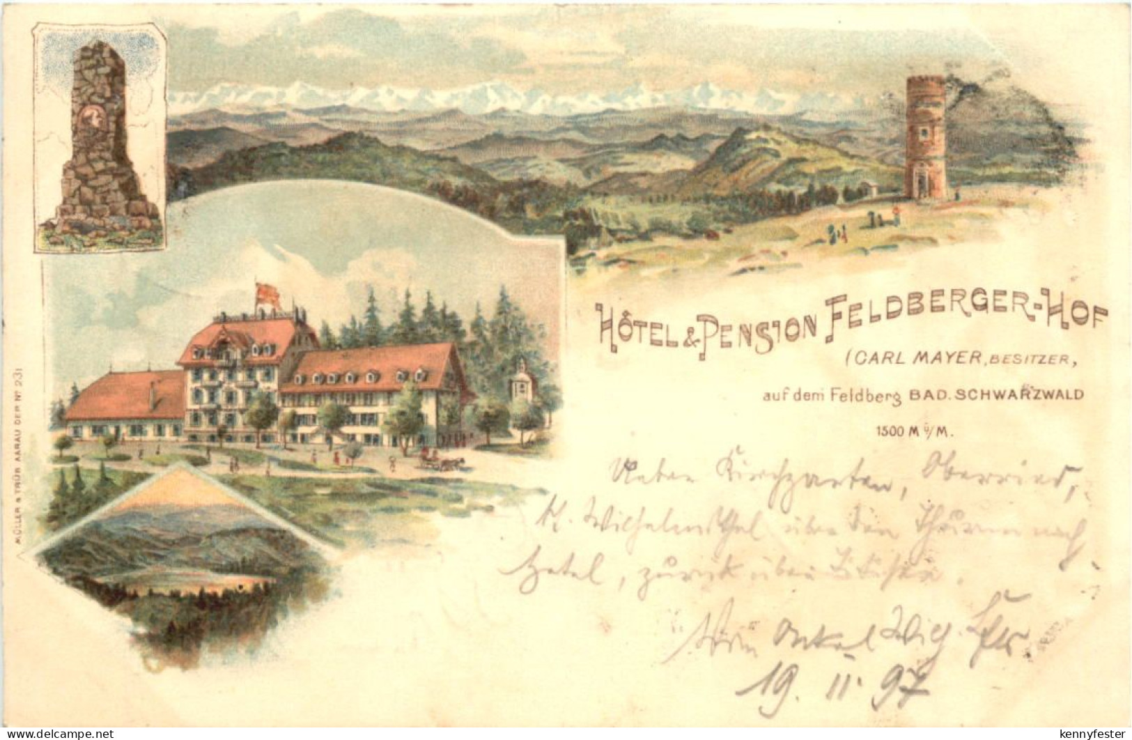 Feldberg im Schwarzwald - Hotel Feldberg Hof - Litho