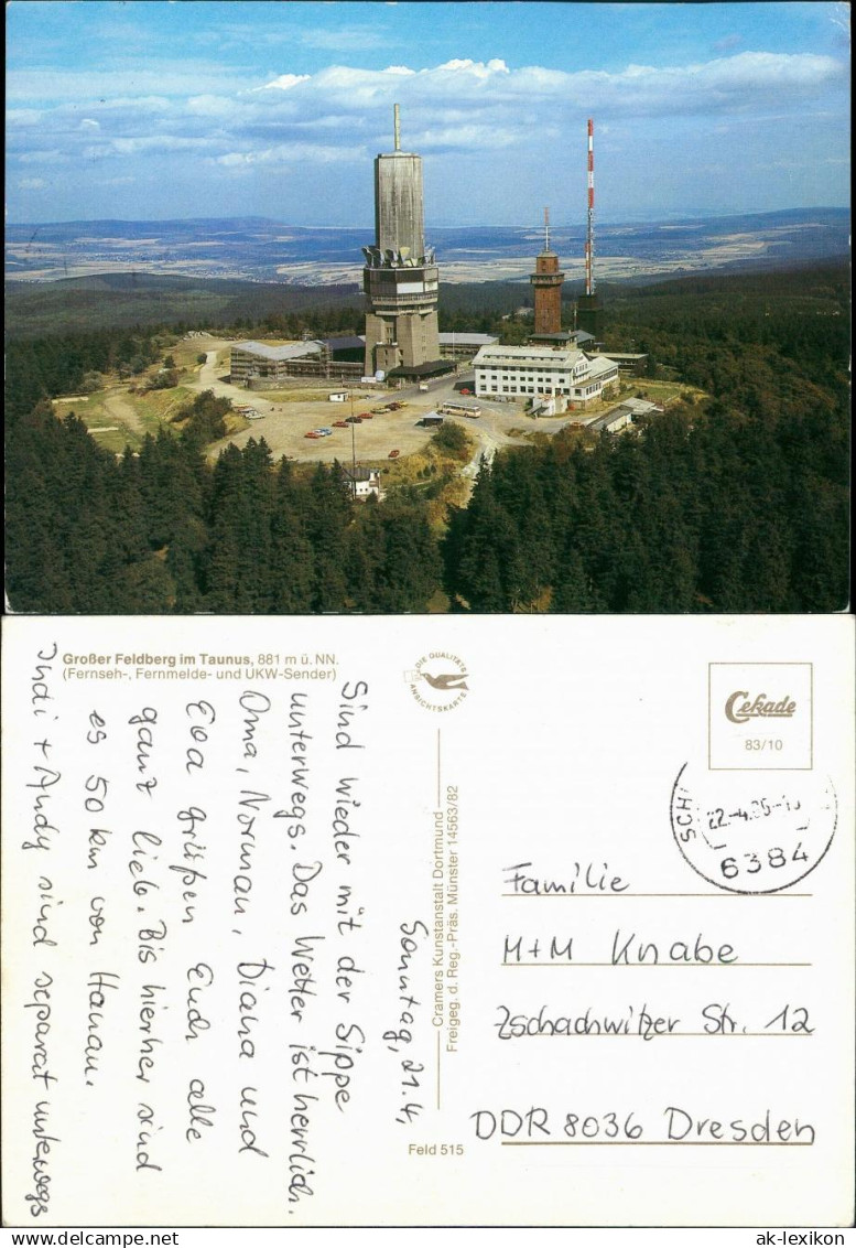 Feldberg (Schwarzwald) Feldberg (1500m) Schwarzwald Luftbild 1986