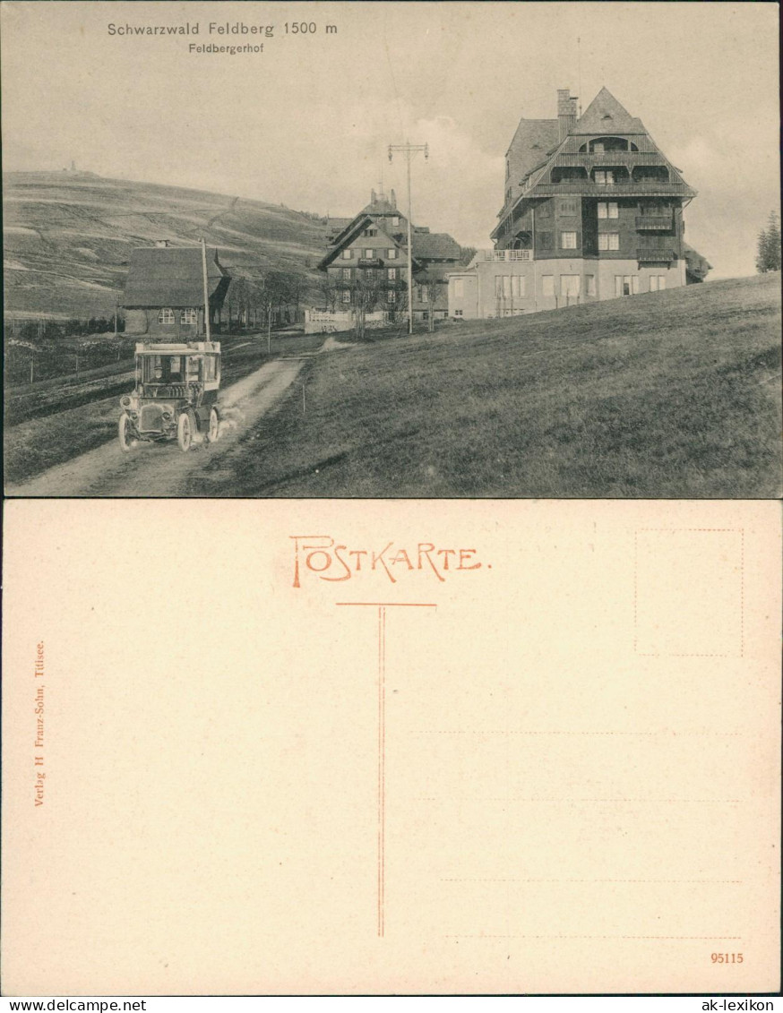 Feldberg (Schwarzwald) Schwarzwald Feldberg Feldbergerhof Auto 1912