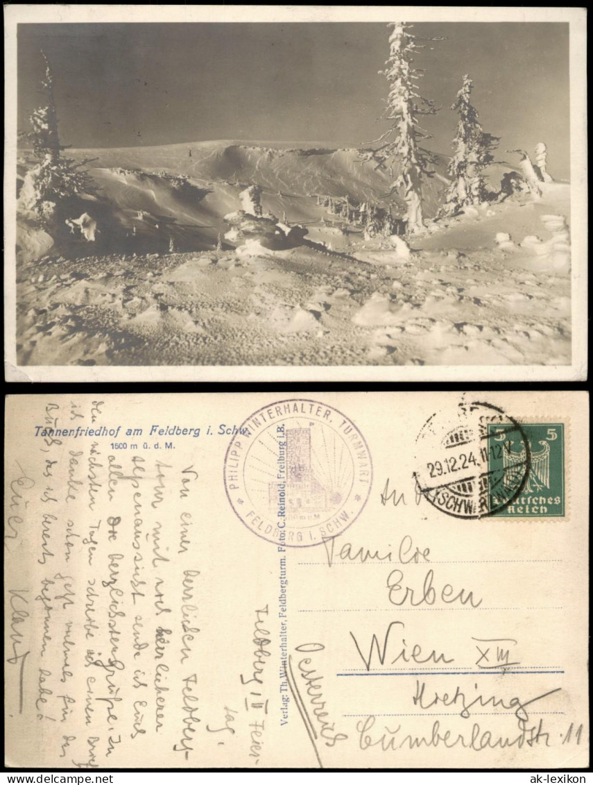 Feldberg (Schwarzwald) Tannenfriedhof am Feldberg i. Schwarzwald 1924