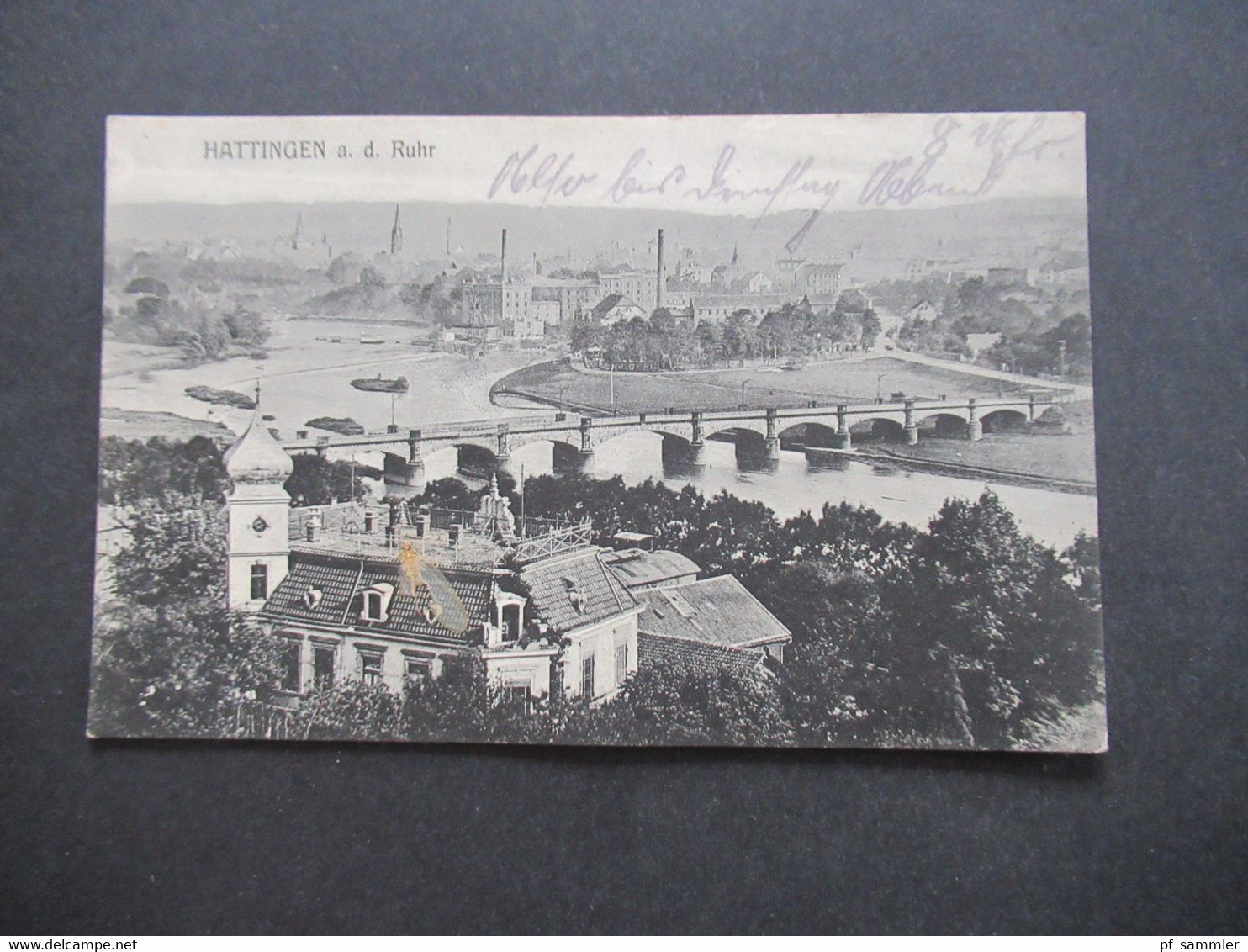 Feldpost AK 1.WK um 1915 Hattingen an der Ruhr Verlag Hugo Overbeck, Hattingen ohne Stempel nach Detmold